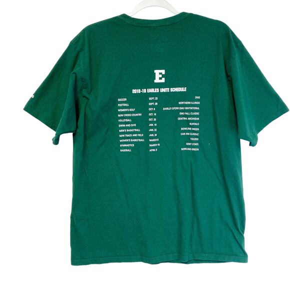 Adidas T-Shirt Men's Eagles Unite Green White Graphic The Go To Tee Size XL - Picture 2 of 8